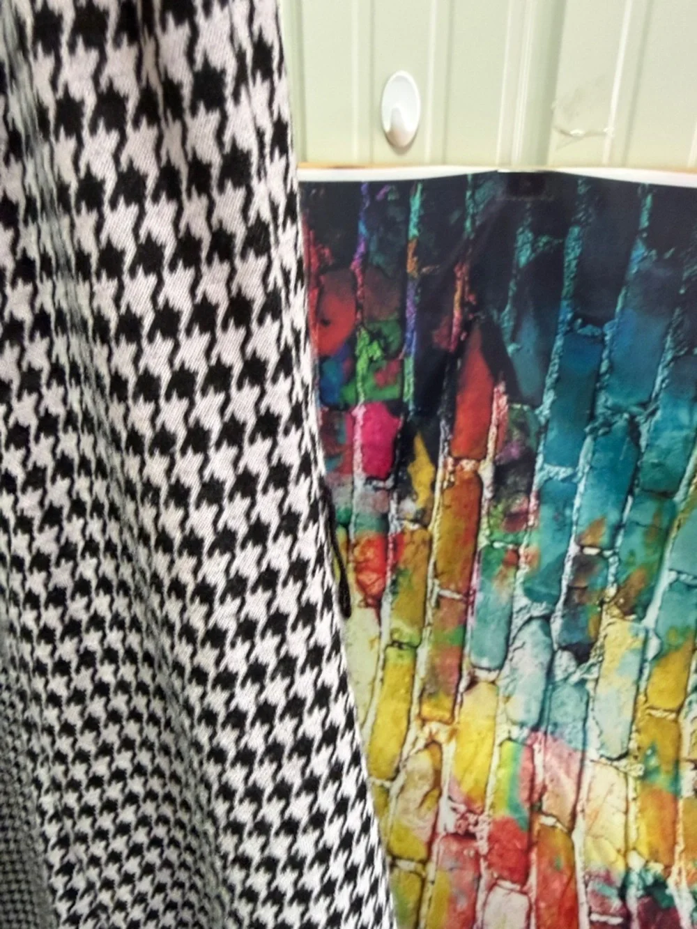 Perceptions Black and White Houndstooth Midi Dress size 14 - Picture 5 of 5